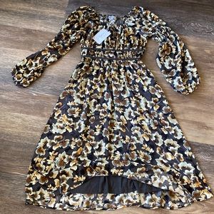 Polagram floral dress NWT